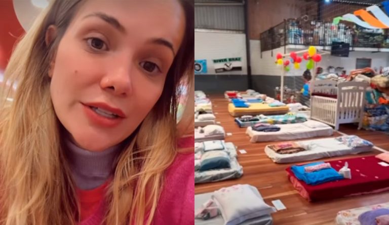 Marcela Mc Gowan divulga abrigo exclusivo para mulheres e crianças no Rio Grande do Sul